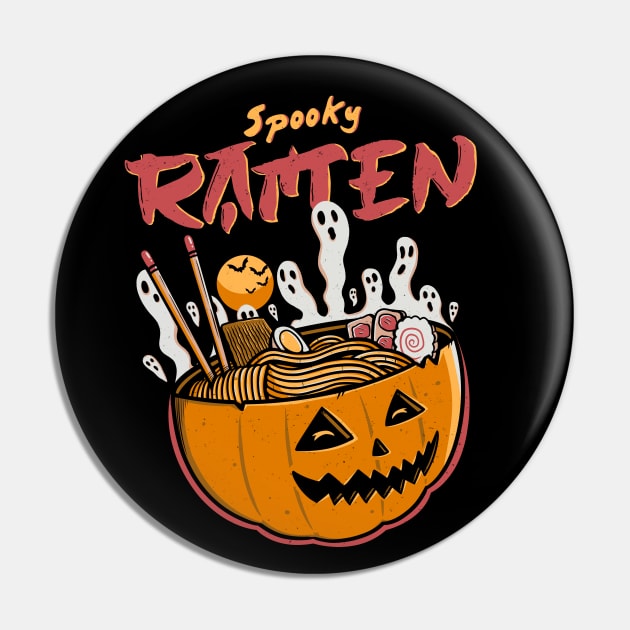 Spooky Ramen Pin by Eilex Design