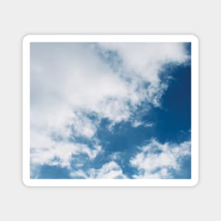 Blue Sky with White Clouds Magnet