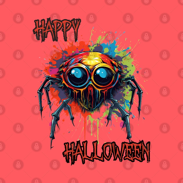 Spooky Spider Happy Halloween by DivShot 