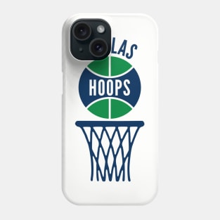 Retro Dallas Hoops Blue and Green Logo Phone Case