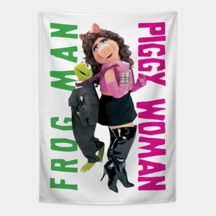 FROG MAN X PIGGY WOMAN Tapestry