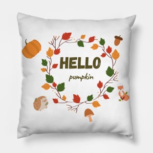 Hello Pumpkin Pillow