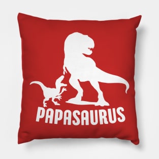 Papasaurus Papa Dinosaur Rex Funny Dad Fathers Day Gift Idea Pillow