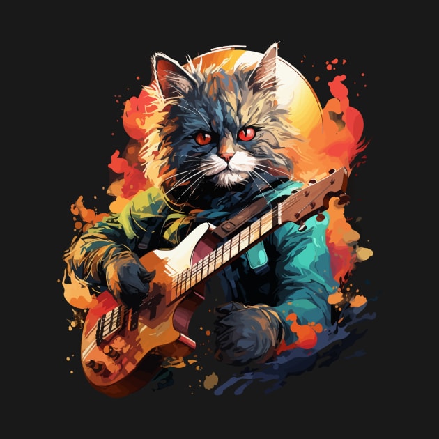 Ragdoll Playing Guitar by JH Mart