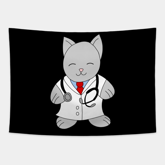 Healthcare Cat Tapestry by pako-valor