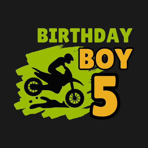 5th Birthday - 5th birthday T shirt for birthday boys by TomUbon