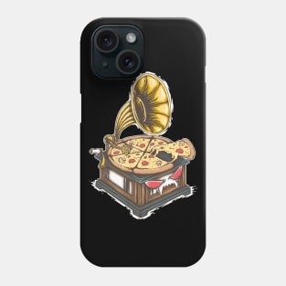 gramophone pizza Phone Case