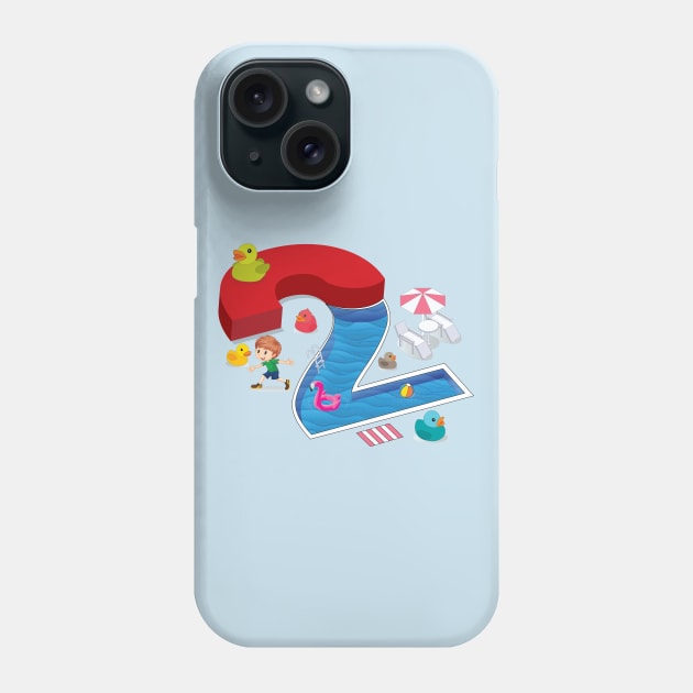 I am two years old toddler boy Phone Case by Persius Vagg