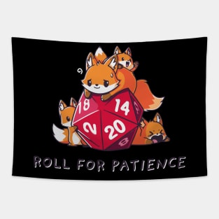 Dnd Cute Animals With D20 Dice Tapestry