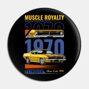 1970 Hemi Cuda Muscle Car Pin