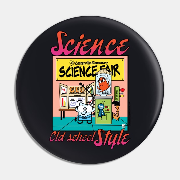 SCIENCE Old School Style Pin by StudioSiskart 