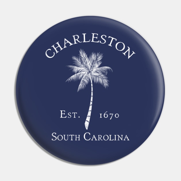 Charleston South Carolina SC Palmetto Old Style Pin by TGKelly