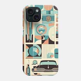 Retro Mid Century Modern Pattern Phone Case