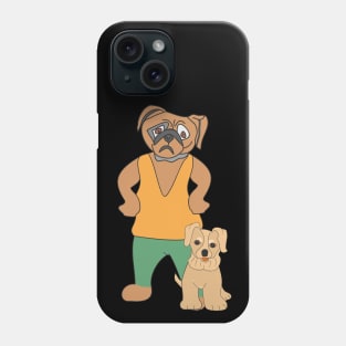 Dog with puppy Phone Case