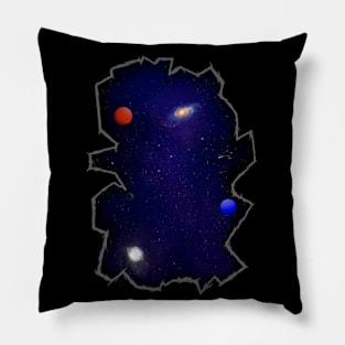 Bright galaxy Pillow