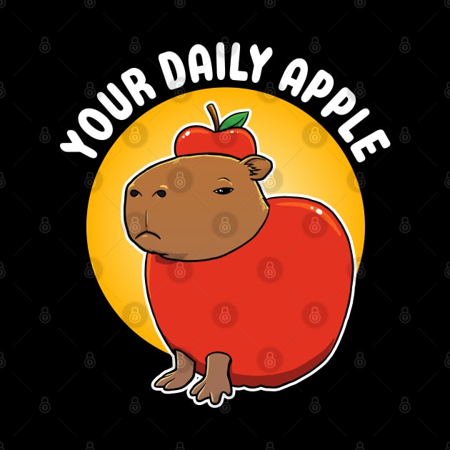 Your daily apple Capybara cartoon by capydays