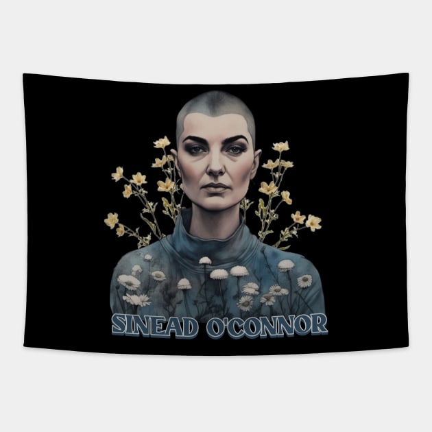 Sinead O'Connor - 90s Aesthetic Fan Design Tapestry by Trendsdk