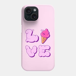 Retro Ice cream Sweet  - Love Phone Case