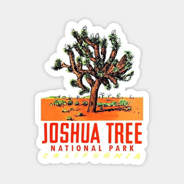 Joshua Tree National Park Vintage Magnet by Hilda74