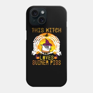 This Witch Loves Guinea Pigs Halloween (135) Phone Case