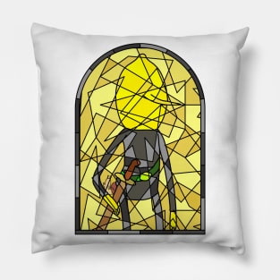 Stained Glass Lemongrab (Lemonblack) Pillow
