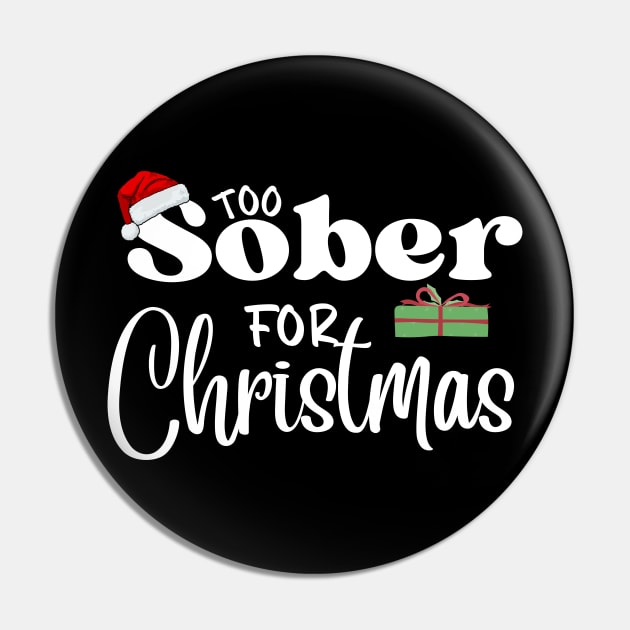 Sobriety Christmas Pin by SOS@ddicted