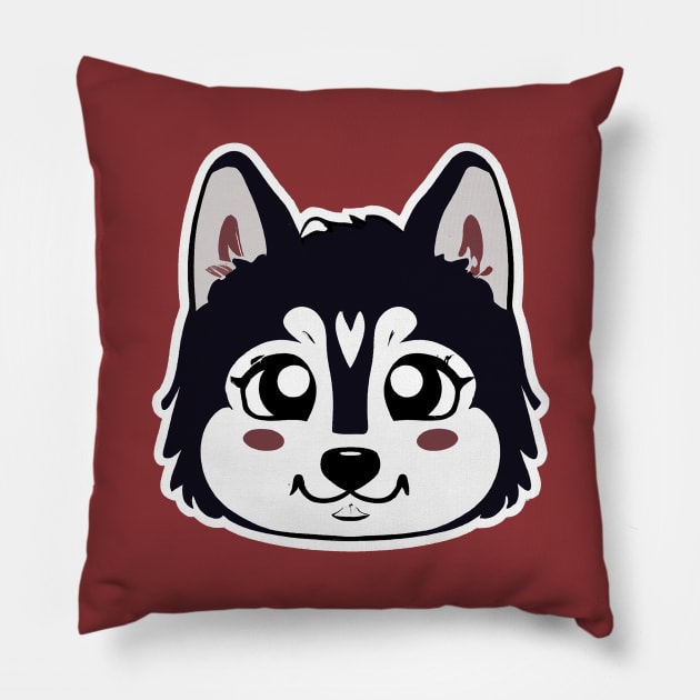 Sweet Husky Dog Dog Lover Puppy Pillow by BetterManufaktur