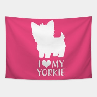 I Love My Yorkie Tapestry