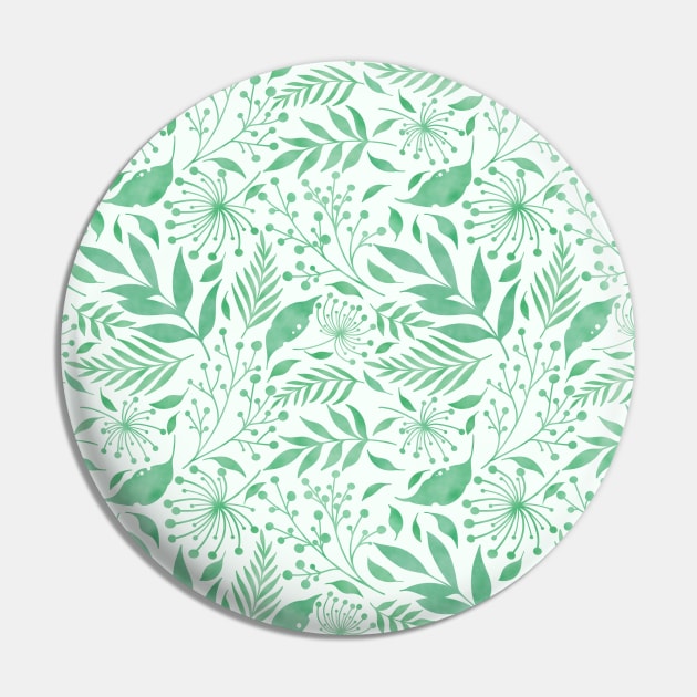 Green foliage Pin by Vallar