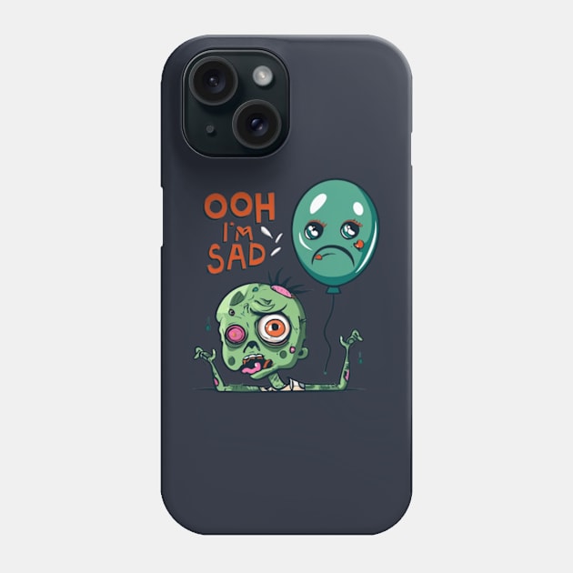 sad zombie Phone Case by wassim store