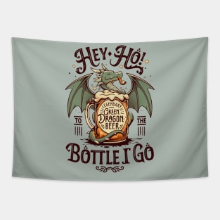 A Dragon's Pint - Cute Beer Drinker Tapestry