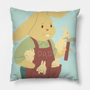 Father's Day Bunnies Pillow