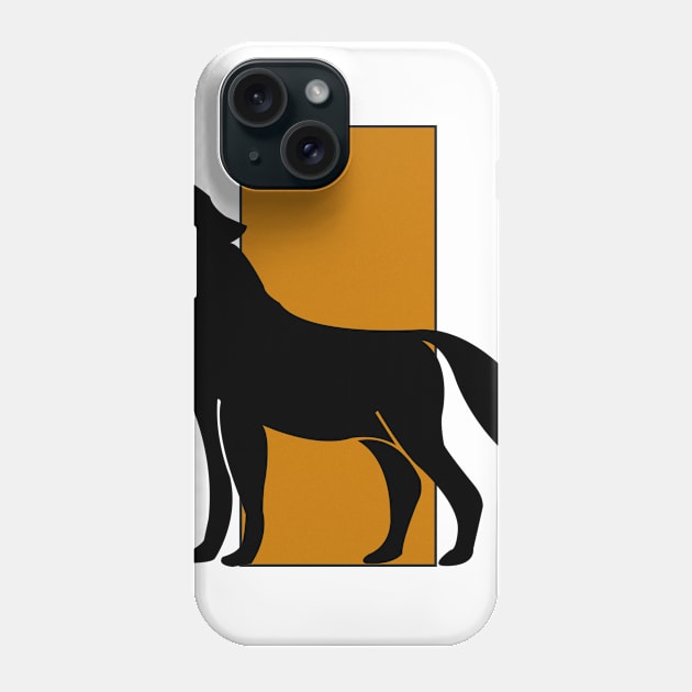 Classy and Minimalist Wolf Shirt For Wildlife Love Phone Case by MikeHelpi