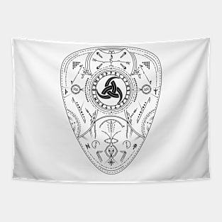 Triple Horn of Odin | Norse Pagan Symbol Tapestry