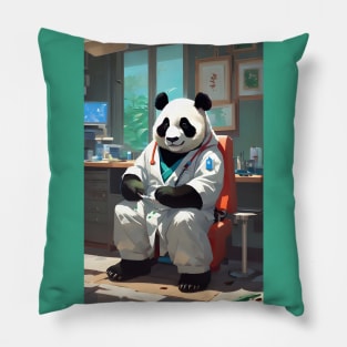 Cute doctor panda Pillow