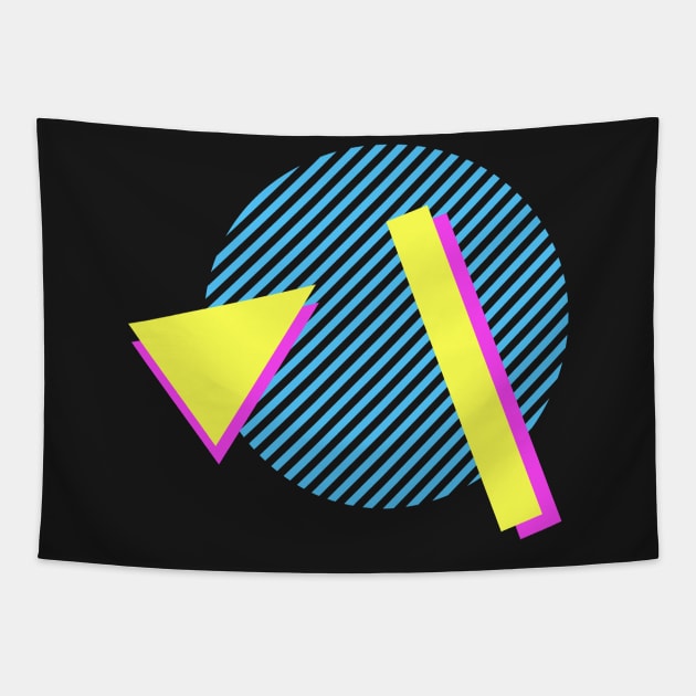 Retro 90s Aesthetic Vaporwave Design Tapestry by MeatMan