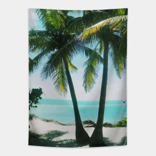 Palm tree photo Key West Florida blue sky palmtree landscape USA nature lovers Tapestry