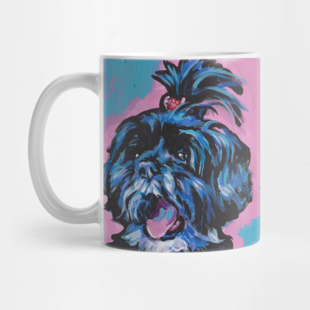 Shih Tzu Bright Colorful Pop Dog Art Shih Tzu Mug Teepublic