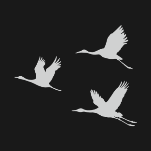 Flock of cranes (Grus grus) T-Shirt