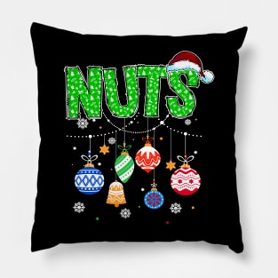 Funny Chest Nuts Matching Chestnuts Christmas Couples Nuts Pillow