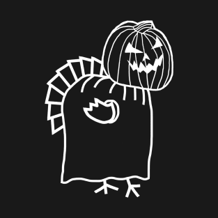 Spooky Thanksgiving Turkey Wearing Halloween Costume T-Shirt