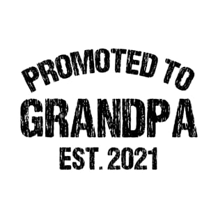 Promoted to Grandpa Est 2021 T-Shirt