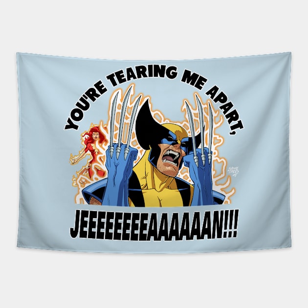 You're Tearing Me Apart, Jean! Tapestry by artoflucas