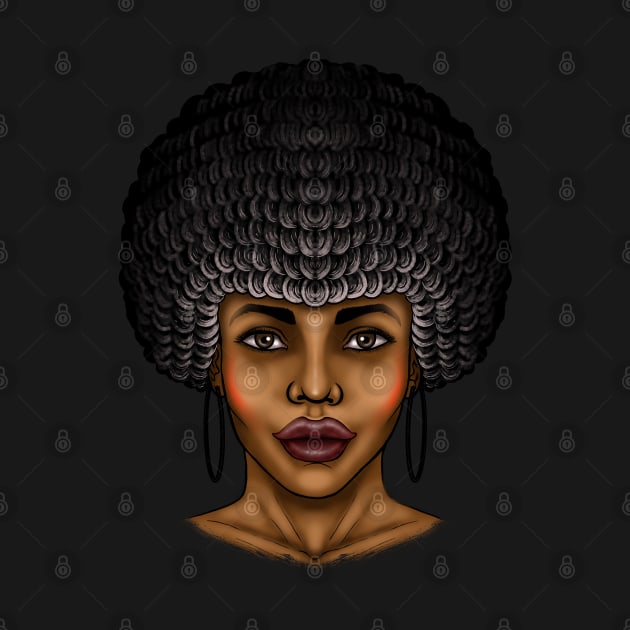 Afro girl Afro woman Afro queen beautiful Afro girl by Artardishop