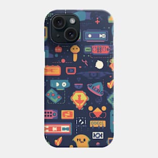 Fun and Vibrant Vintage Gaming Pattern Phone Case