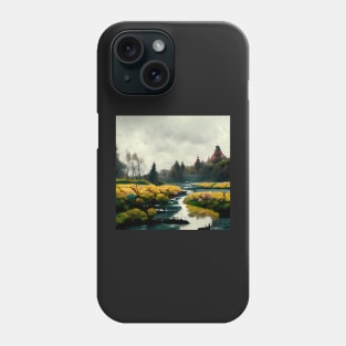 Moody River Landscape Phone Case