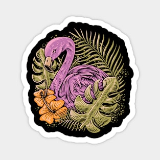 Flamingo Tropical Magnet