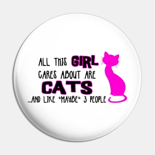 All this GIRL cares about are CATS ...and like *maybe* 3 people Pin