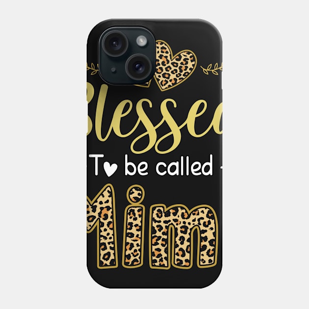 Blessed to be Called Mimi Leopard Sunflowers Phone Case by snnt