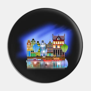 Amsterdam Grachtenhuizen Pin